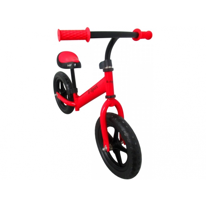Bicicleta fara pedale cu roti din spuma Eva R-Sport R7 rosu nichiduta.ro imagine noua