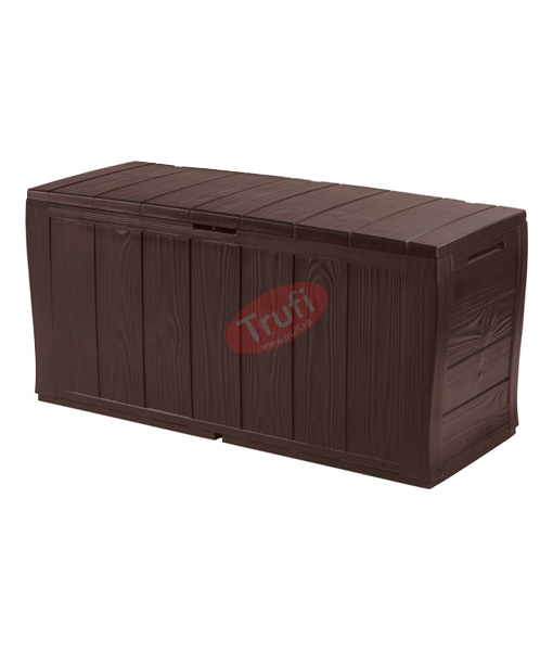 Cufar depozitare Keter Swood 117 x 45 cm maro