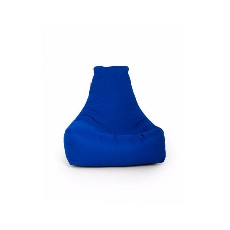 Fotoliu tip para Big Bean Bag textil umplut cu perle polistiren albastru - 1