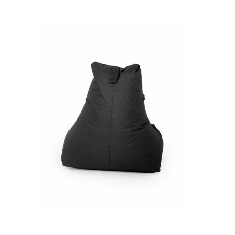 Fotoliu tip para Big Bean Bag textil umplut cu perle polistiren negru Bag imagine noua responsabilitatesociala.ro
