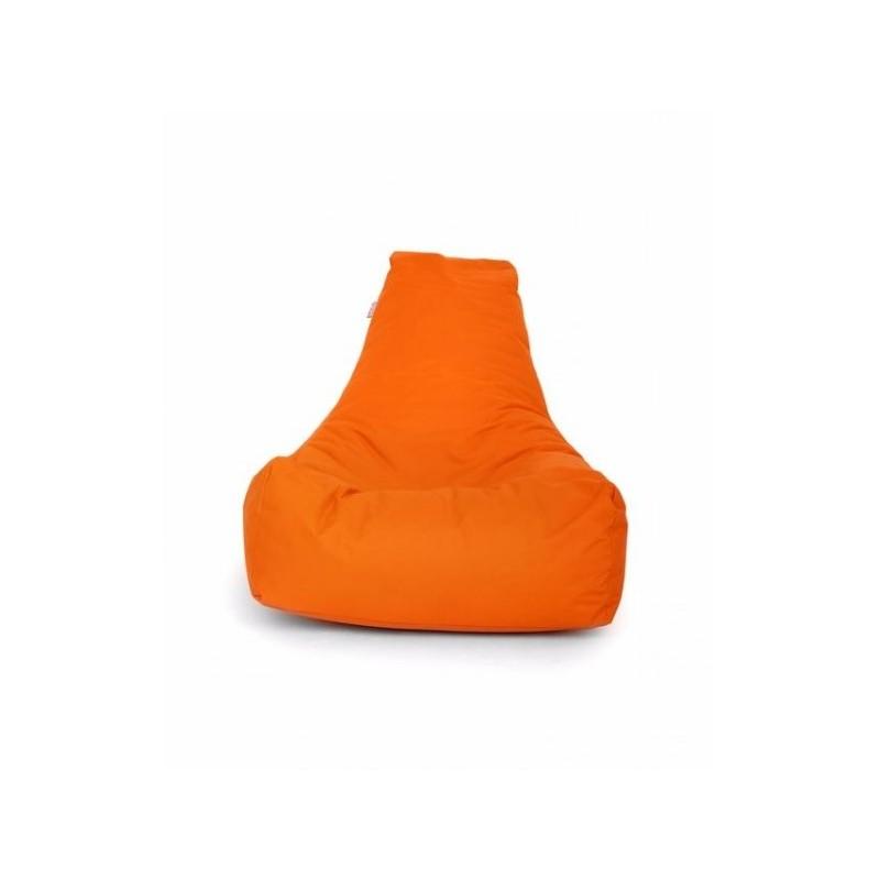 Fotoliu tip para Big Bean Bag textil umplut cu perle polistiren portocaliu - 1