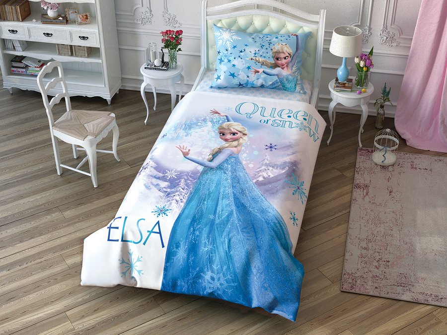 Lenjerie de pat Tac 3 piese Frozen Elsa Disney Camera copilului 2023-09-25