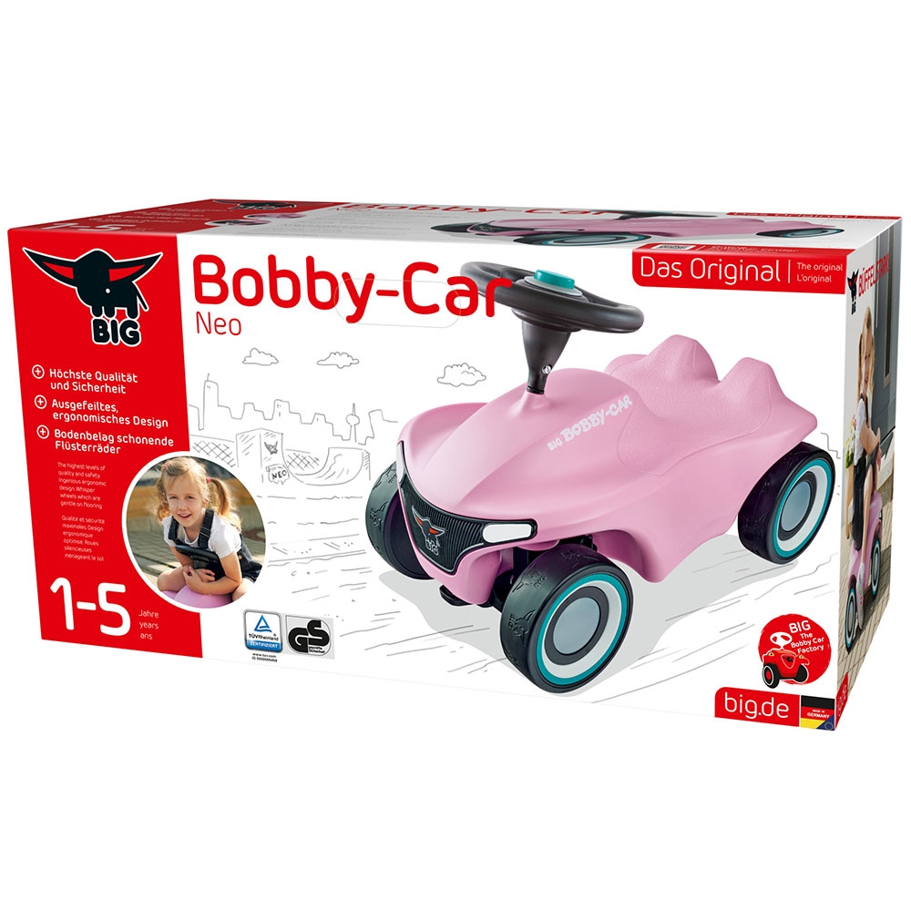 Masinuta de impins Big Bobby Car Neo rose - 5