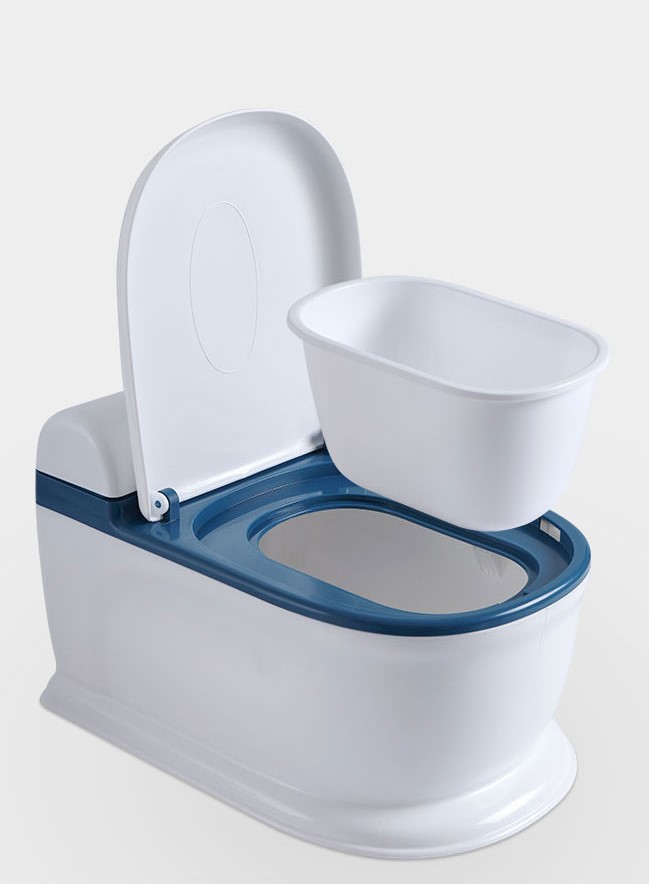 Olita educationala Little Mom Simulation Baby Potty Blue - 5 | YEO