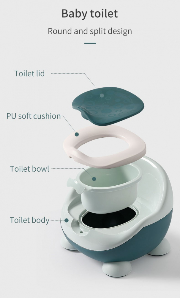 Olita pentru copii cu adaptor moale Smart Potty Green - 1 | YEO