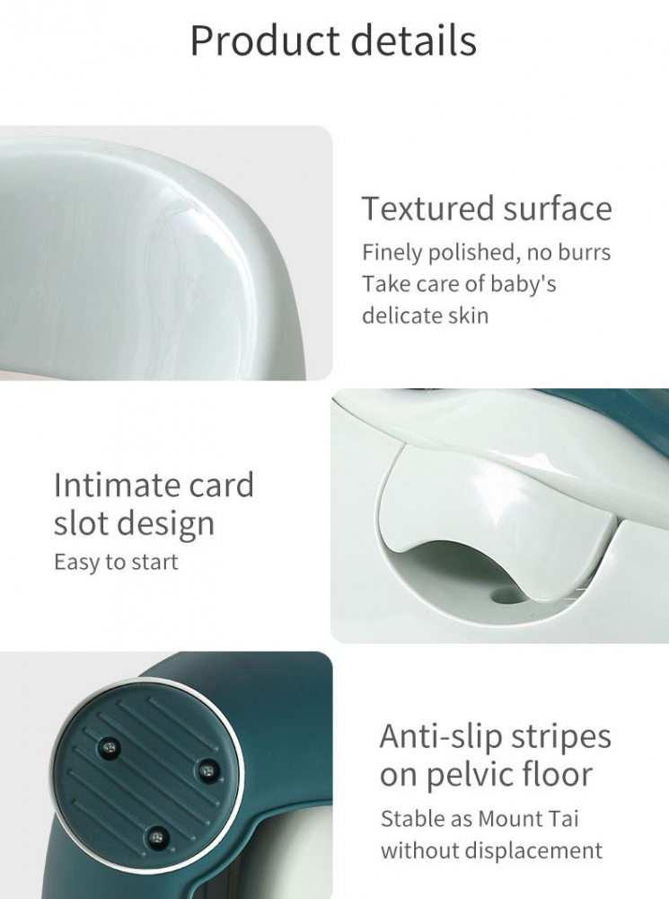 Poze Olita pentru copii cu adaptor moale Smart Potty Green nichiduta.ro 
