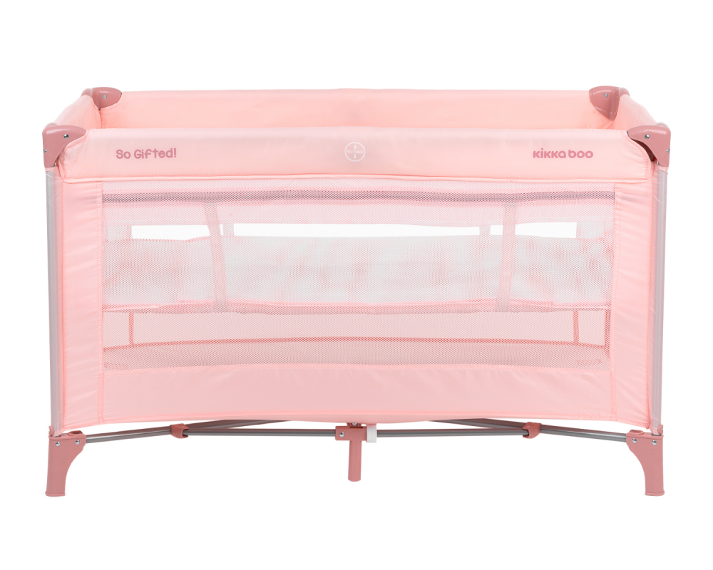Patut pliabil cu doua nivele KikkaBoo 120x60 cm So Gifted Pink 2020 - 1