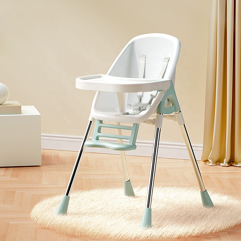 Scaun de masa 2 in 1 portabil Little Mom Grass Green - 2 | YEO
