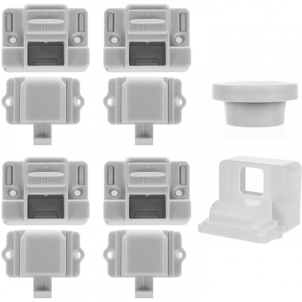 Set 4 sisteme de siguranta magnetice pentru dulapuri si sertare Iso Trade MY6798 Camera imagine noua responsabilitatesociala.ro