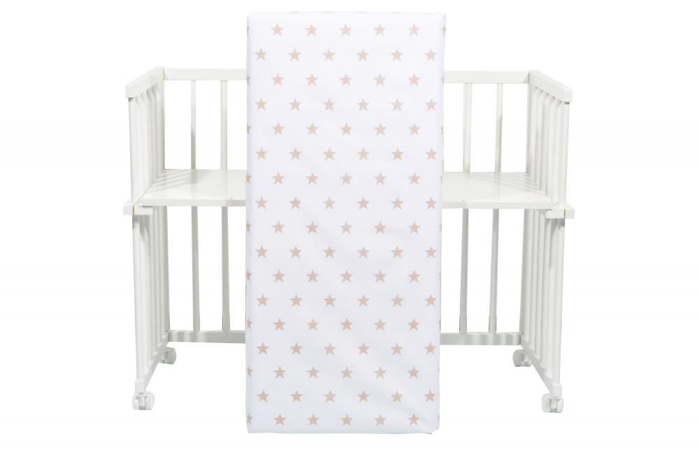 Set lenjerie 4 piese Mini Cot Cream stars - 1 | YEO