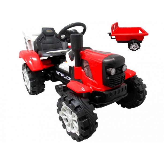 Tractor electric pentru copii C2 R-Sport rosu copii imagine noua responsabilitatesociala.ro