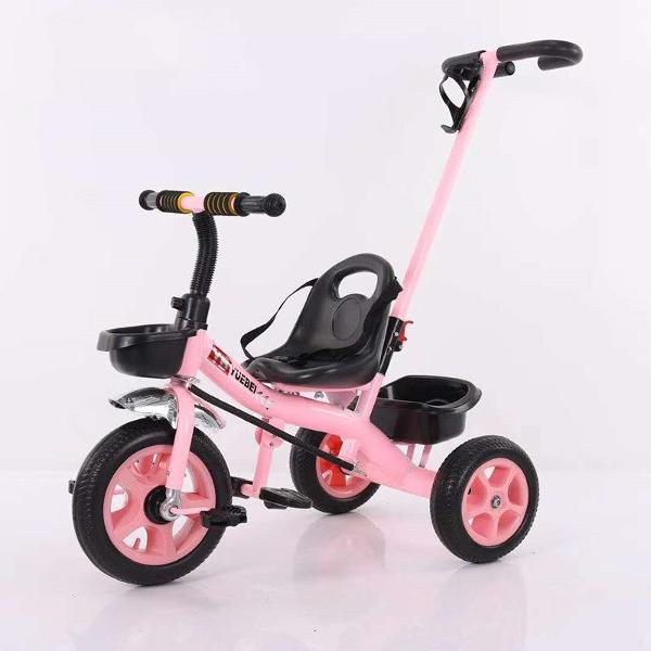 Tricicleta YB cu maner roz copii imagine noua responsabilitatesociala.ro