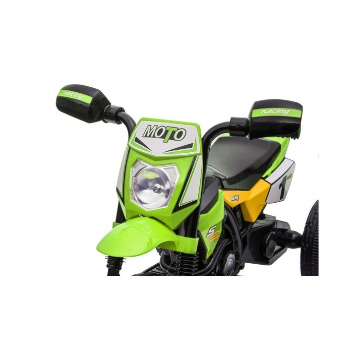 Tricicleta tip motocicleta electrica pentru copii M4 R-Sport verde - 0