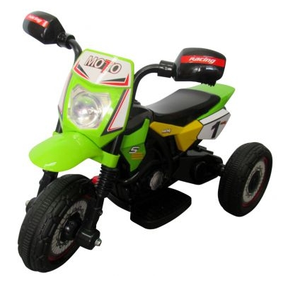 Tricicleta tip motocicleta electrica pentru copii M4 R-Sport verde - 4