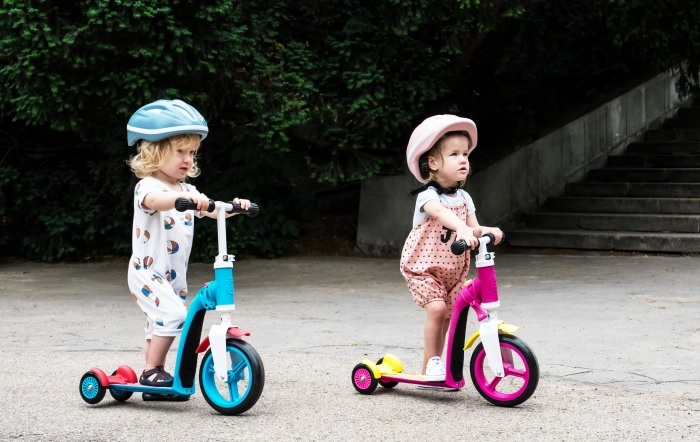 Trotineta copii transformabila 2 in 1 Scoot Ride Highwaybaby+ albastruportocaliu - 6