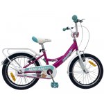 Bicicleta 18 inch cu roti ajutatoare Makani Leste Pink