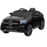 Masinuta electrica cu roti din cauciuc si scaun piele Mercedes-Benz GLC Coupe Black