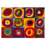 Puzzle 1000 piese Enjoy Vassily Kandinsky Color Study Squares with Concentric Circles