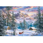 Puzzle Castorland Mountain Christmas 1000 piese