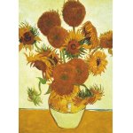 Puzzle Educa Vincent Van Gogh Sunflowers + Cafe Terace at Night 2x1000 piese include lipici