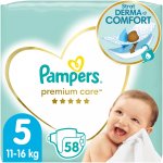 Scutece Pampers Premium Care Marimea 5 Jumbo Pack 11-16 kg 58 buc
