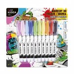 Set de 10 markere incaltaminte si tesaturi Kidea Markers multicolore