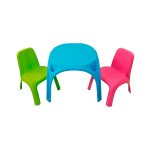 Set masa+2 scaunele cu spatar copii Keter
