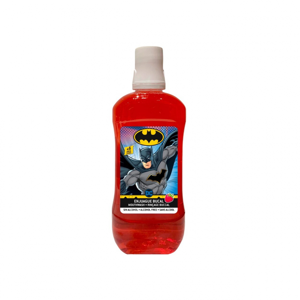 Poze Apa de gura pentru copii, Batman, 500ml, aroma de capsuni nichiduta.ro 