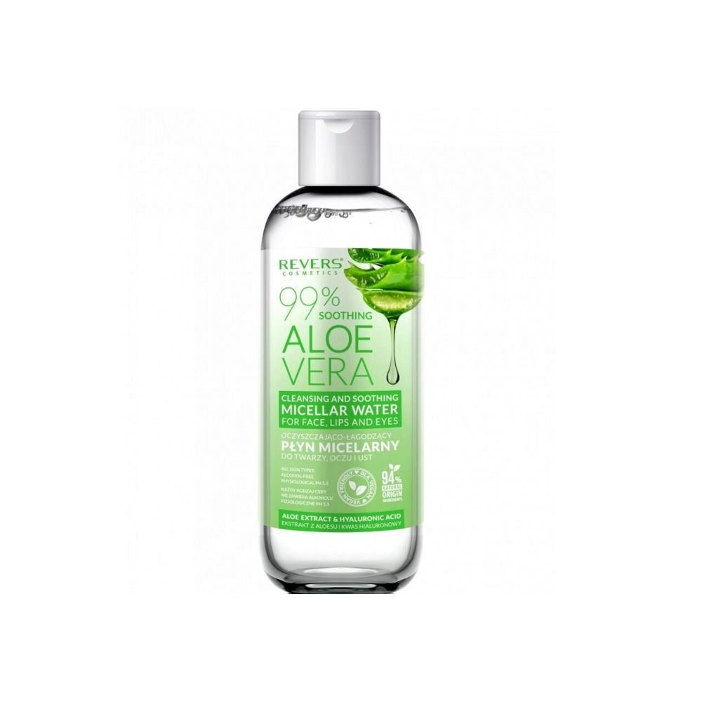 Apa micelara demachianta cu extract de aloe vera vegana Revers 500 ml