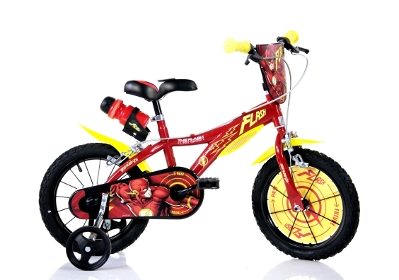 Bicicleta 14 Flash Dino Bikes 614FH Biciclete copii imagine 2022