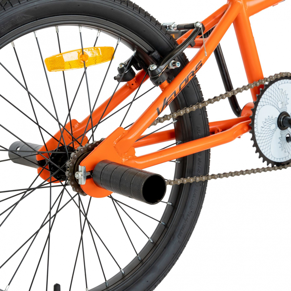 Bicicleta BMX 20 Inch Velors Rocker V2016A portocaliunegru nichiduta.ro imagine noua