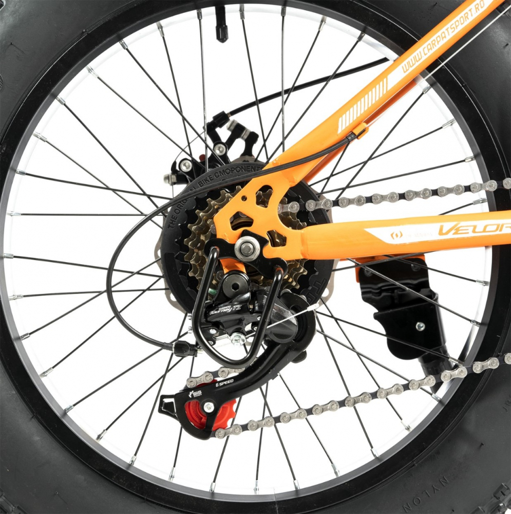 Bicicleta Fat Bike Velors Hercules 20 inch V2019B culoare portocaliunegru - 4