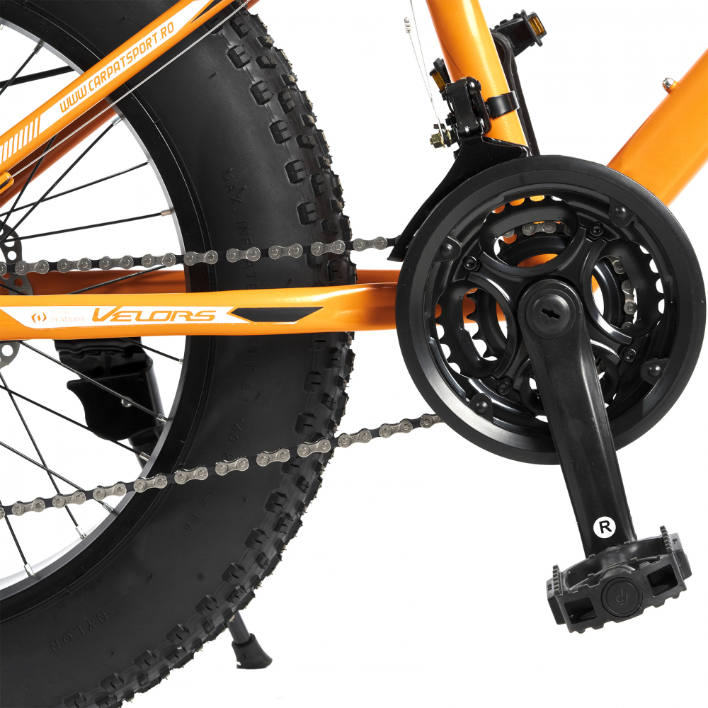 Bicicleta Fat Bike Velors Hercules 20 inch V2019B culoare portocaliunegru - 7