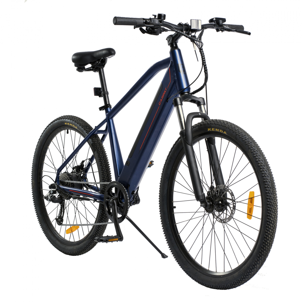 Bicicleta electrica MTB E-Bike roti 27.5 inch Carpat C27176E culoare albastrurosu - 2