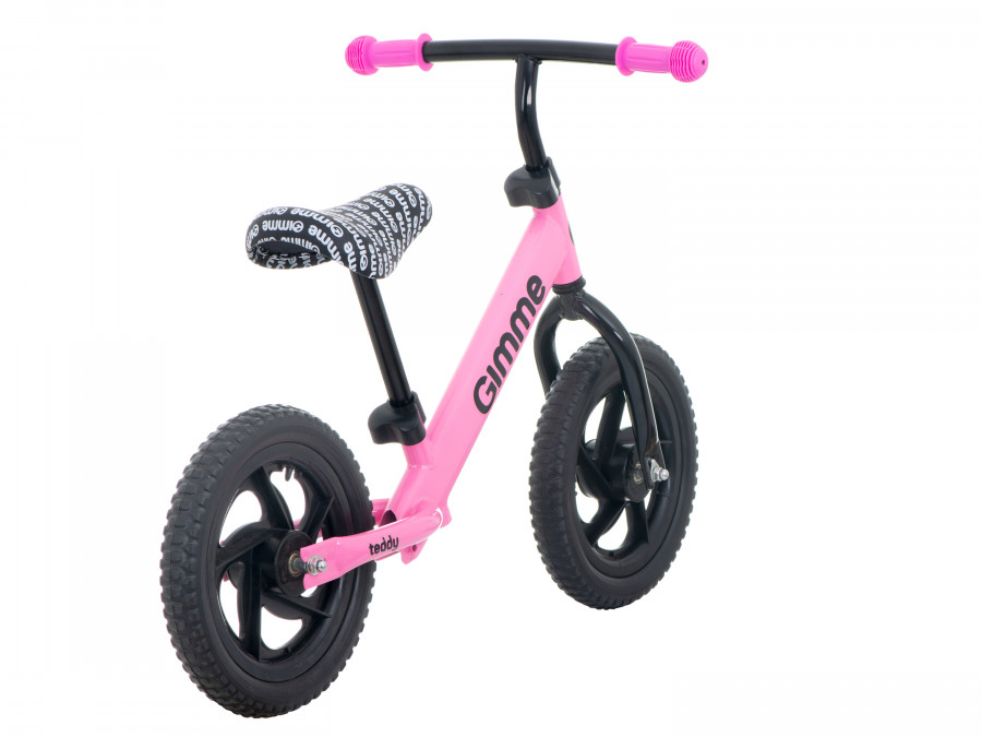 Bicicleta fara pedale 11 inch Teddy Pink - 6
