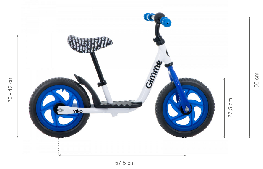 Bicicleta fara pedale 11 inch Viko Blue - 2