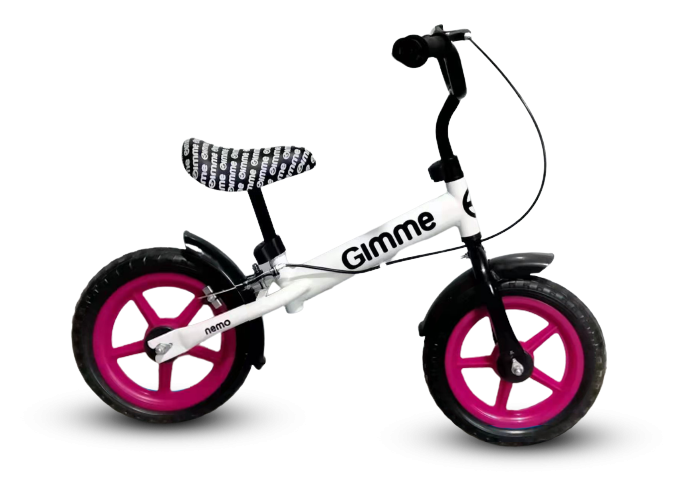 Bicicleta Fara Pedale 11 Inch Cu Frana Nemo Pink