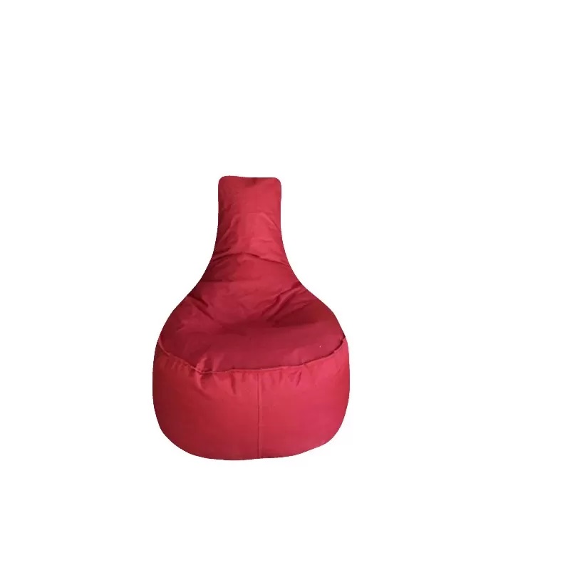 Fotoliu tip para Big Bean Bag textil umplut cu perle polistiren rosu - 1