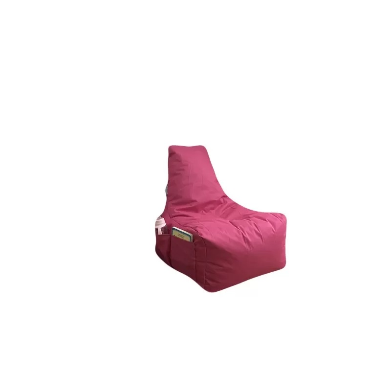Fotoliu tip para pentru copii Big Bean Bag textil umplut cu perle polistiren roz - 1