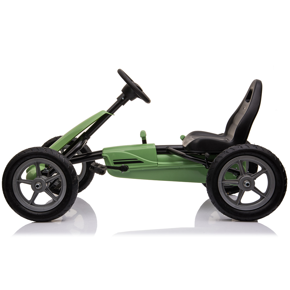 Kart cu pedale si roti gonflabile Karera Verde Kidscare - 1