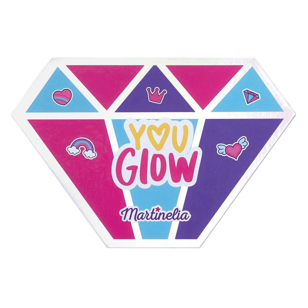Paleta de machiaj in forma de diamant martinelia you glow super girl
