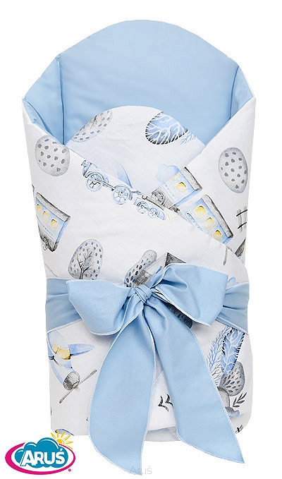 Paturica de infasat multifunctionala standard 80x80 cm blue clothes