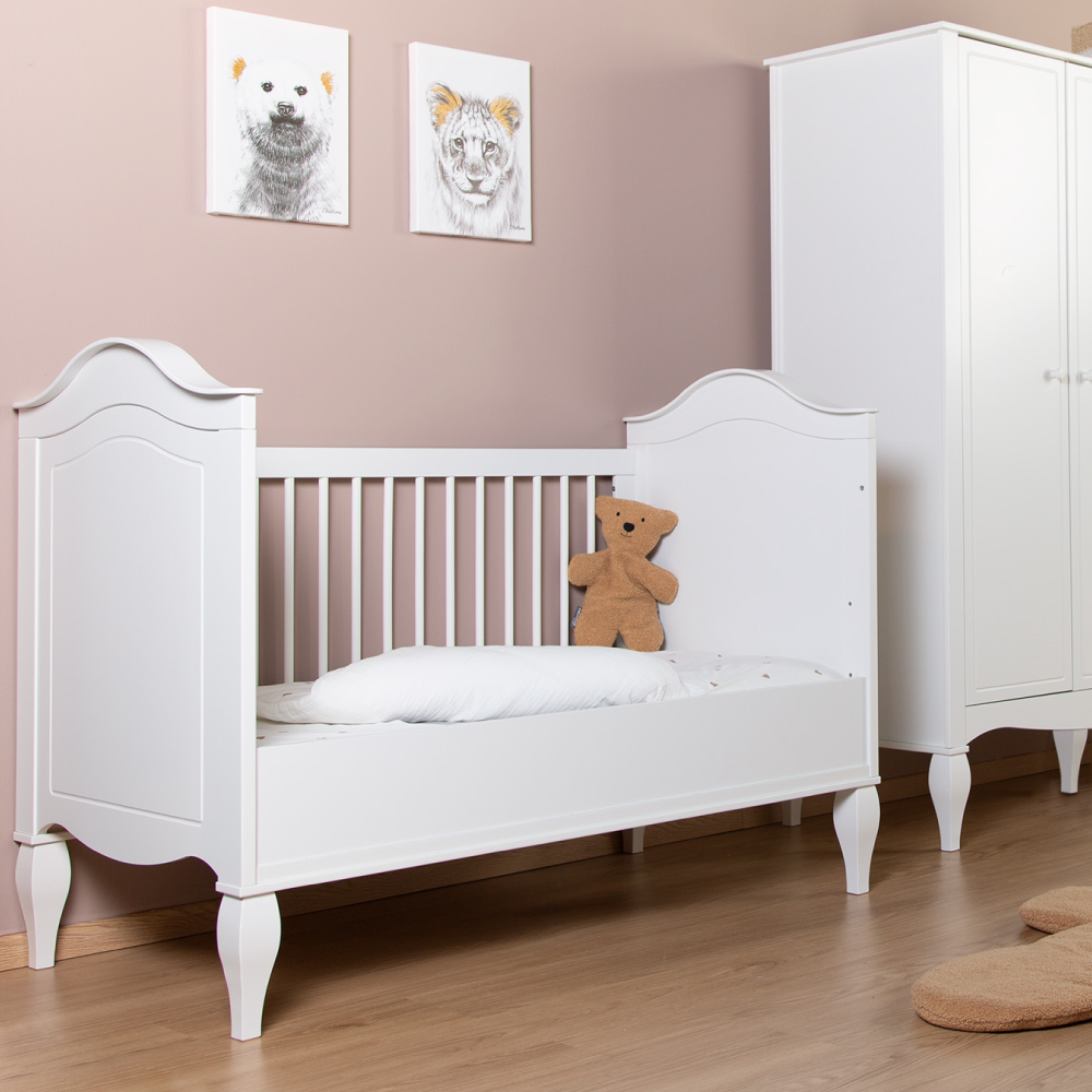 Patut Childhome Romantic White 70x140 cm MDF pin alb - 4