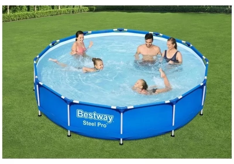 Piscina family gigant cu cadru metalic Bestway 56681 366 x 76 cm cu pompa filtrare 6473 litri - 1 | YEO