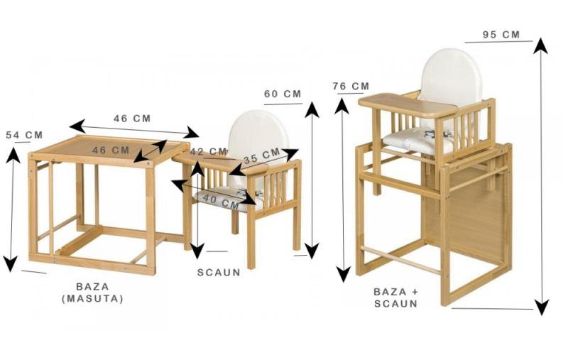 Scaun de masa multifunctional MyKids Wiktoria Stars - 3 | YEO