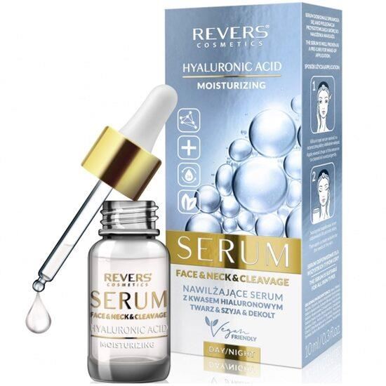 Ser hidratant pentru fata gat si decolteu cu Acid Hyaluronic Revers 10ml