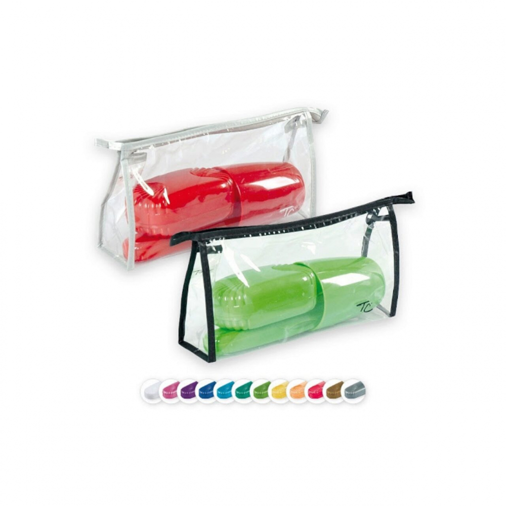 Set articole de toaleta, pentru voiaj, Top Choice, in etui transparent - 1 | YEO