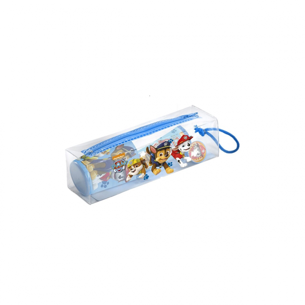 Set ingrijire dentala pentru baieti, pahar, pasta de dinti, periuta si etui, Paw Patrol - 1 | YEO