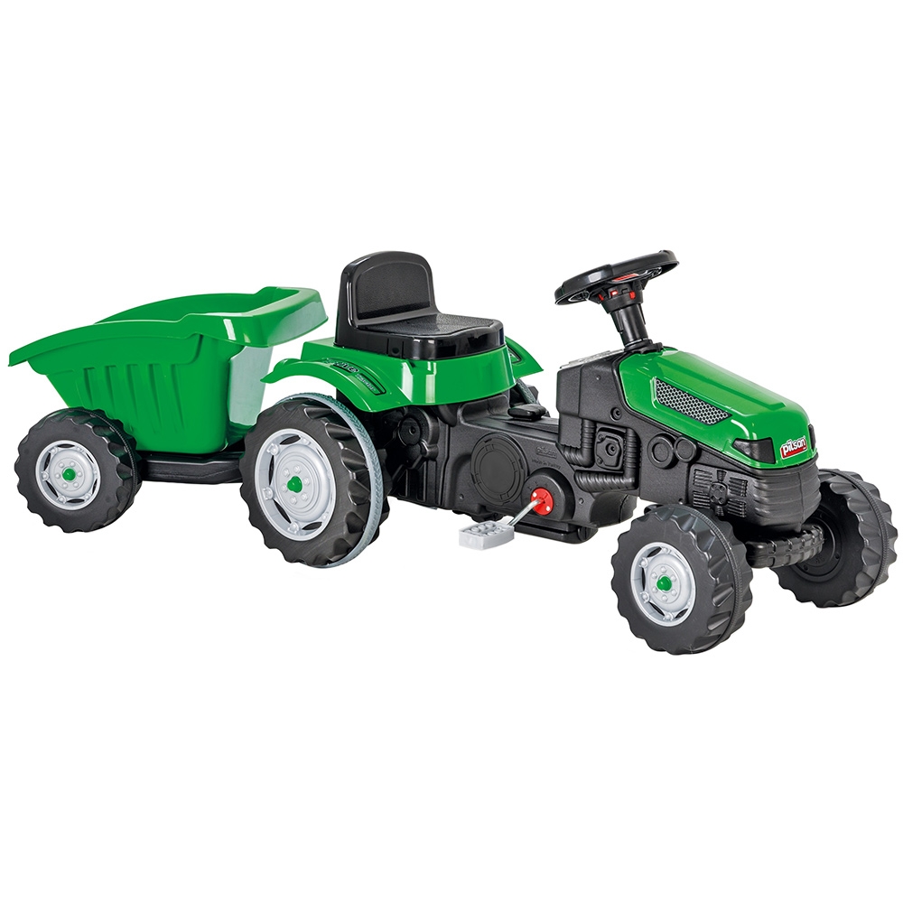 Tractor cu pedale si remorca Pilsan Active with Trailer 07-316 green - 3