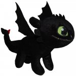 Jucarie din plus Dragons Toothless negru 25 cm